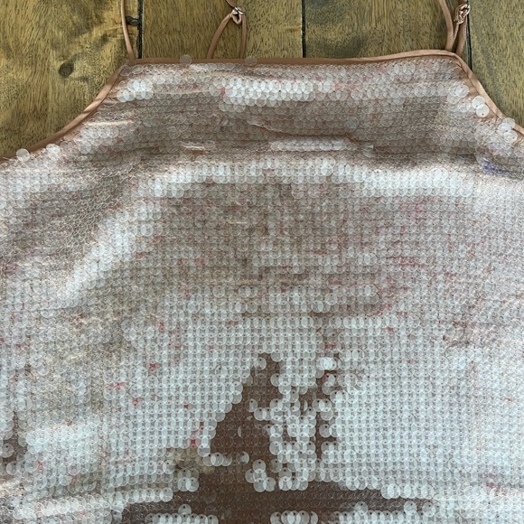 Madewell Sequin Rose Gold Woman’s Top - Picture 10 of 10